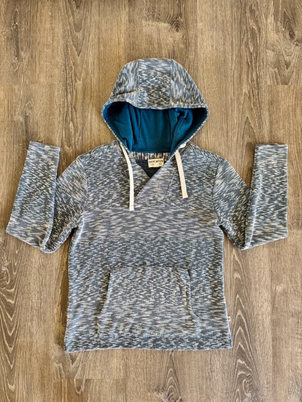Hang Ten Women’s Marled Knit Hoodie with Kangaroo Pocket | Size Small